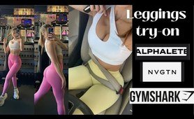 MY FAVORITE yoga pants ( try-on) NVGTN, ALPHALETE + GYMSHARK