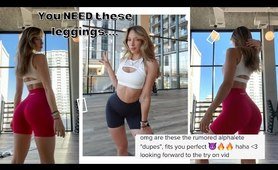 BOOTY SHORTS TRY-ON HAUL (ALPHALETE AMPLIFY DUPE??)