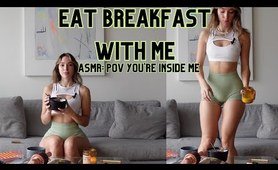 Eat breakfast with me ASMR- soft spoken, chewing, encouraging