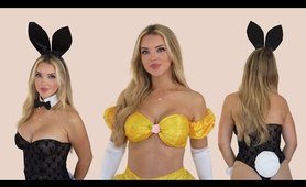 Modeling Halloween Costumes: Try-on Haul with Bunny and Princess Outfits 2023