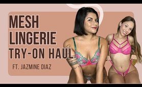 Bunny Blair | Mesh Lingerie Try-On Haul | See-Through, Cheeky, Thong, 4K