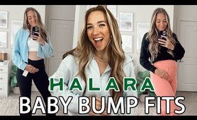 BABY BUMP FITS | Halara Leggings Try-On Haul