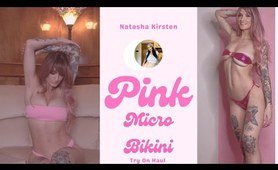 Pink Paradise: Breast Cancer Awareness Micro  beachwear Try-On Haul ft Dossier Perfume