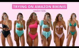 AMAZON  string bikini TRY-ON HAUL (all under $36)