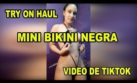 mini  swim set negra try on haul pamela galdos