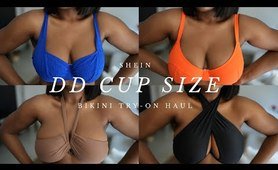 Trying on SHEIN Bikini's for bigger breasts, ( DD+ ) Try on Haul