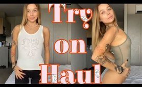 See-through Try On Haul | Transparent Lingerie and tank top. Lesson on how to look stylish