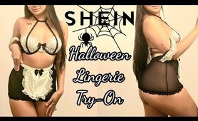 SHEIN Halloween Lingerie Try On Haul