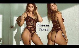Victoria's Secret Lingerie Try on Haul (For love &  lemons)