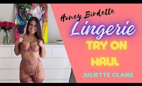 pretty Lingerie try on haul with Juliette Claire | Honey Birdette