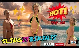 Sling It Bikinis Tryon Haul Cancun Mexico 5 Sling  two-piece swimsuit from Slingitbikinis