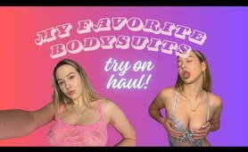 My Favorite Bodysuits | Try On Haul | See through Victoria's Secret & Shein