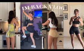 IM BACK! VLOG. SHOOTING CONTENT/WORKOUTS/COOKING | GABRIELLA ELLYSE