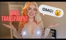 ASMR SEE THROUGH Try On Haul Whoops! part 3!