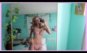 two-piece swimsuit  Haul Try On tape