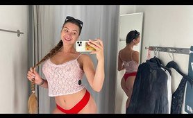 4K Try on haul | Transparent T-shirt