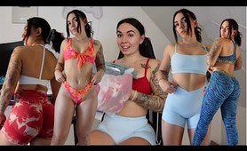 huge TRY ON HAUL! Bikinis, sports, Shorts...