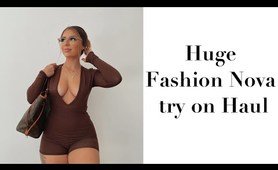 huge Fashion Nova try on Haul Lilith Cavaliere x