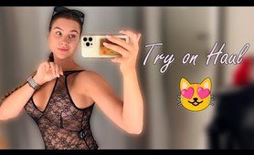 [4K] Transparent Clothing Haul with Mia | See through Try-on Haul