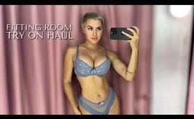 [4K] Lacy Lingerie | Try-On Haul in Fitting Room