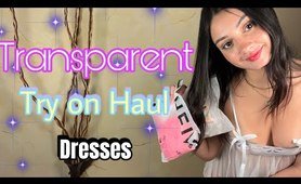 TRANSPARENT TRY ON HAUL (Dresses) | ESPAÑOL