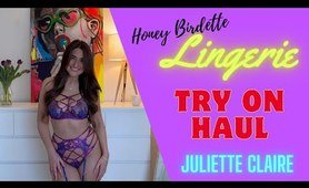 Sexy Lingerie try on haul with Juliette Claire | Honey Birdette