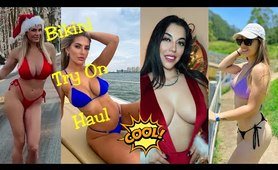 Micro  beachwear -  bathing suit haul -Micro  swim set Try On Haul - cute  thong bikini try on #bikini #fashion #body