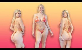 Orange Swimsuits Try On Haul and vlog