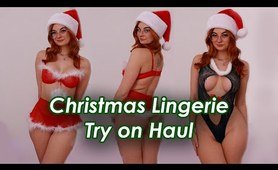 Christmas lingerie try on haul