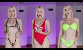 bathing suit Try on Haul with Alice Dali