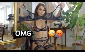 ALL black Lace Agent Provocateur Try On Haul