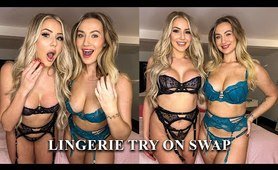 Lingerie Swap Try On Haul Ft. Katie Bee *SEXY*