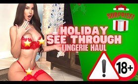 Holiday See-Through Lingerie | Try-On | Haul