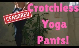CROTCHLESS YOGA PANTS Try On Clothing Haul.