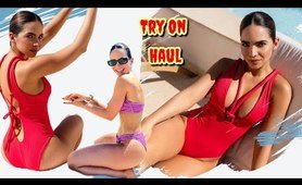 attractive  monokini - Micro  swimwear Try On Haul Reviewing Tiny StringSexy  string bikini -Micro  string bikini Try On Haul