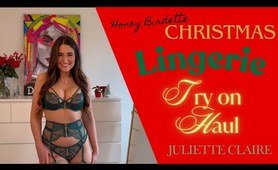 fine Christmas lingerie try on haul with Juliette Claire | Honey Birdette