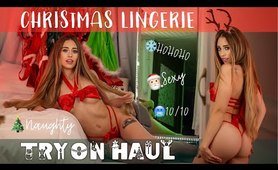 CHRISTMAS LINGERIE TRY ON HAUL