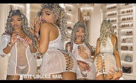 White Fishnet Lingerie Try On Haul