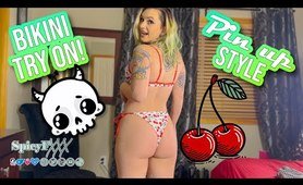 Pinup bikini Try On Haul | SpicyFXXX