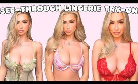 See-Through Lingerie Try On Haul | Transparent Lingerie and Clothes