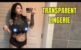 See Through product | Transparent Lingerie Try On Haul