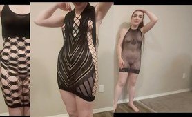 Sheer / See Through Mesh Dresses - Try On Haul with Lexus