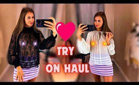 [4K] Transparent Try on Haul with Amy | See Through Blouse