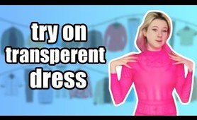 Try on transparent dresses | The Transparent Elegance Experience