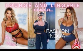 LOUNGE & LINGERIE HAUL ☁️ feat. FASHION NOVA | try on + review