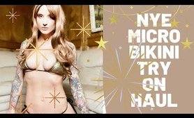 New Years Eve Micro  swimsuit Try On Haul