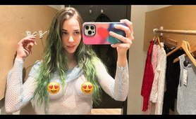 Transparent Try-on Haul with Bailey Rose [4K]  | See Through Haul