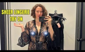 See-Through Try On Haul | Transparent Lingerie and clothes | Try-On Haul At The Mall