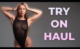 [4K] Transparent garment Try On Haul | See through garment