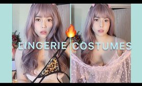 LINGERIE COSTUMES TRY ON HAUL 2024 SEETHROUGH 